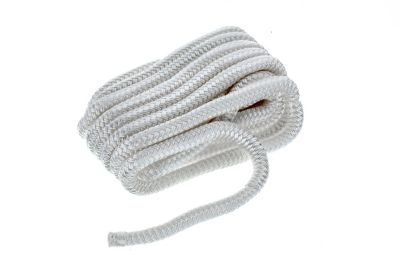 Seachoice 40131 Double-Braid Nylon Dock Line 1/2" x 25' with Eye Splice White
