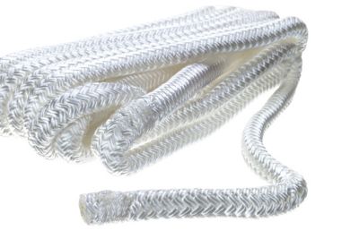 Seachoice 40921 Double-Braid Nylon Fender Line 3/8" x 6' White (Pair)