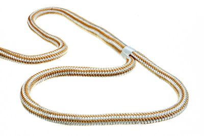 Seachoice 40071 Double-Braid Nylon Dock Line 5/8" x 20' Gold/White with Eye Splice