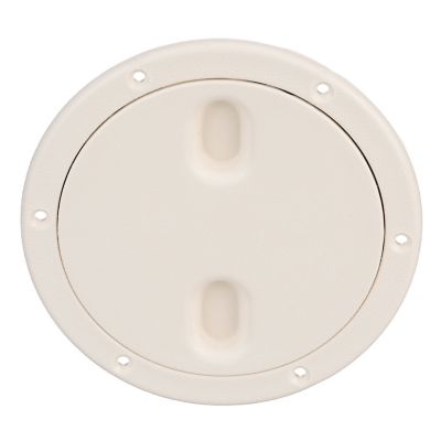 Seachoice 39351 Twist N Lock Deck Plate White 6-1/2 Inch Marine