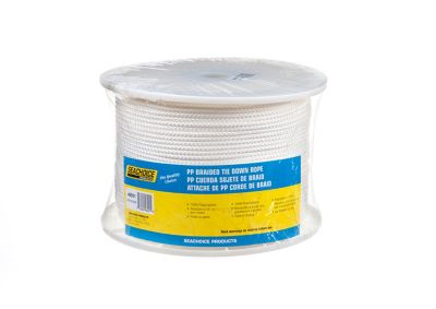 Seachoice 48001 Boat Tie Down Cord 3/16" x 1000 ft White 600 lb Tensile Strength