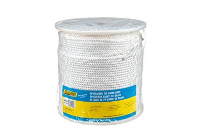 Seachoice 48021 Tie Down Cord 1/4" x 1000 ft White Braided Polypropylene