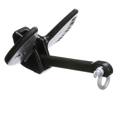Seachoice 41373 Vinyl Coated Navy Anchor 15 lbs Black Cast Iron