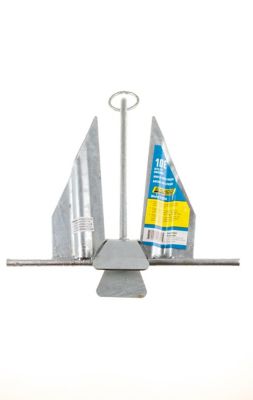 Seachoice 41620 Utility Anchor with Slip Ring Size 10E Galvanized Steel