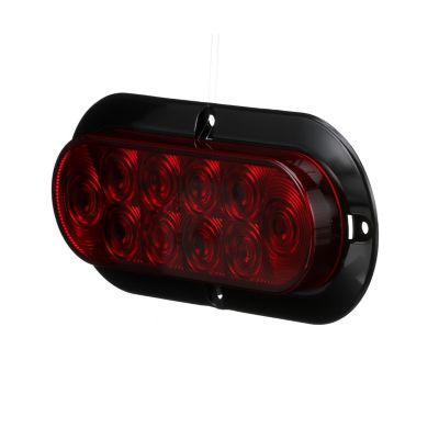 Seachoice STL78RKSCH 6-Inch Oval LED Trailer Light Surface Mount Red Stop Turn Tail