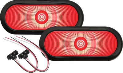 Seachoice TLL002RKSCH LED 6" Oval Trailer Light Kit Stop Turn Tail