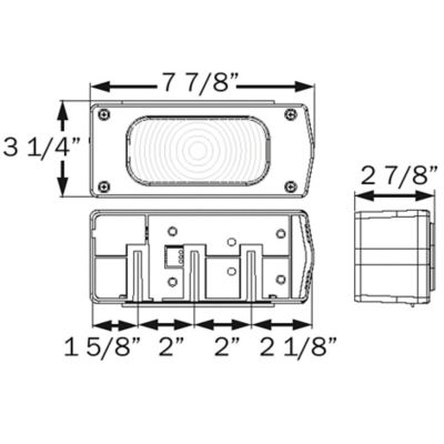 Seachoice ST36RSSCH 7-Function Waterproof Combination Tail Light Passenger Side