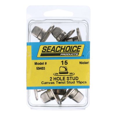 Seachoice RP-BP7252SC Seachoice Twist Studs w/ 2-Hole Screw Base, Pack of 15