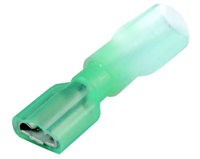 Seachoice 60293  3-to-1 Heat Shrink Insulated Quick Disconnect, 16-14 Ga., 0.187" Female, Blue, 25-Pack