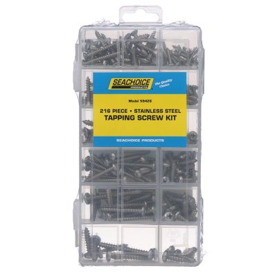 Seachoice RP-KP5579SC Stainless Steel Tapping Screw Kit 216 Piece