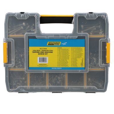 Seachoice RP-KP9097SC Stainless Steel Tapping and Machine Screw Kit 1,008 Piece