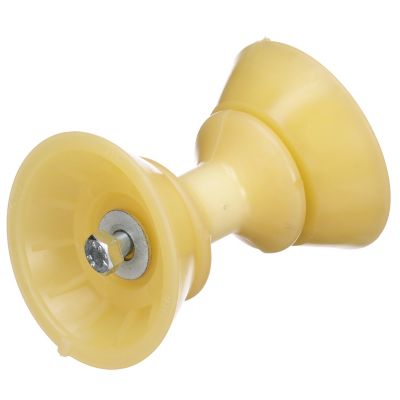 Seachoice 56600 Bow Roller with Bells 4 Inch TPR Gold Zinc Plated
