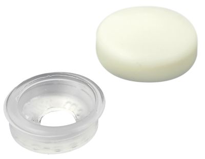Seachoice RP-MP9706SC Seachoice Screw Caps, Cream, Fits #10 & #12