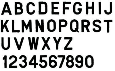 Seachoice 74441  3" Gothic Number "4" - Black - Pack of 10