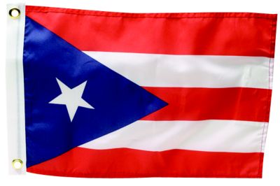 Seachoice 78281  12" x 18" Nylon Print Dyed Puerto Rico Flag