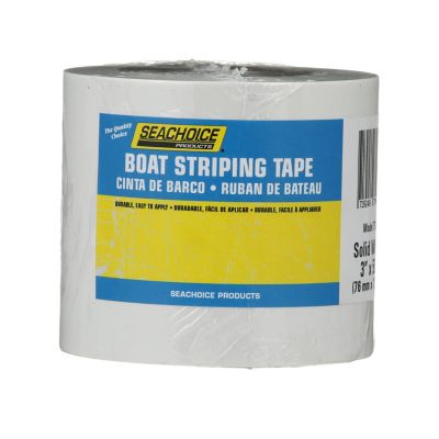 Seachoice 77949 Seachoice Self-Adhesive Boat Striping Tape, 3 Mil Vinyl, 3 in. X 50 Ft., White