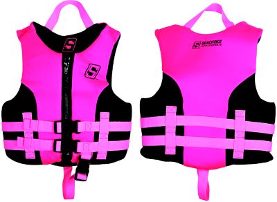 Seachoice 85111 Evoprene Multi-Sport Life Jacket Child USCG Type III Pink Black
