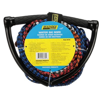 Seachoice 86763 8-Section Water Ski Wakeboard Rope 75 Ft with 13 In Handle