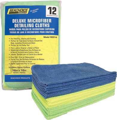 Seachoice W-90037-SC  Microfiber 14" x 14" Cloths Variety Pack, 50-pk. Bag
