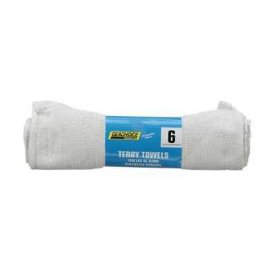 Seachoice T-90010-SC Terry Cloth Towels 14x17 Inch 6-Pack