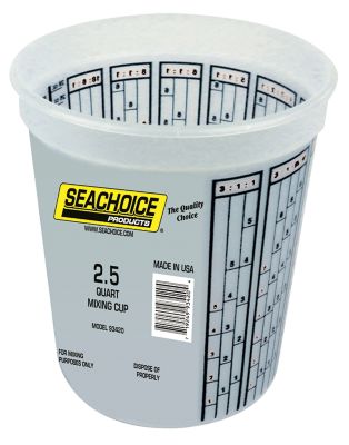 Seachoice 93420 Paint Mix Container 2.5 Quart with Measurement Markings