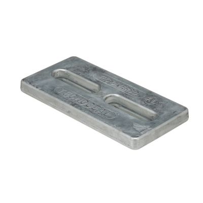 Seachoice 95617 Seachoice Hull Plate Anode, Aluminum, 12 in. X 5 in. X 1 in.