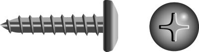 Seachoice RP-BP0540SC  Stainless Steel Phillips Tapping Screw - Pan Head