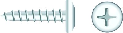 Seachoice RP-SC539CH  Chrome Plated SS Phillips Tapping Screw - Pan Head, #8 x 5/8"