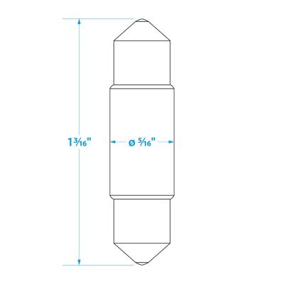 Seachoice 09891 Festoon Base Incandescent Bulbs 12V 3W (Pack of 2)