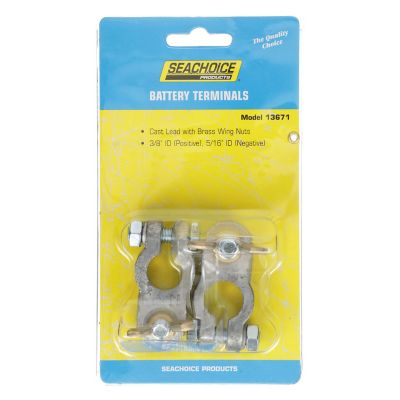 Seachoice 13671 Battery Terminal Adapter Set with Wing Nuts