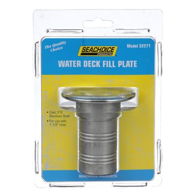 Seachoice 32271 Cast 316 Stainless Steel Deck Fill Water Fill with Cap