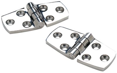Seachoice 34111 Stainless Steel Door Hinges - 316 Grade Marine Hardware (1 Pair)