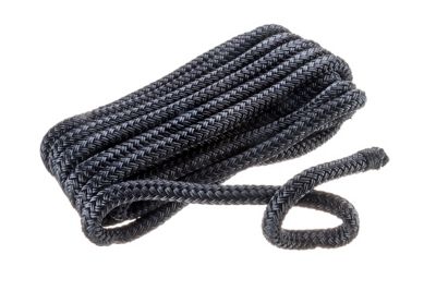 Seachoice 40961 Double-Braid Nylon Fender Line 3/8 In x 6 Ft Black Pair