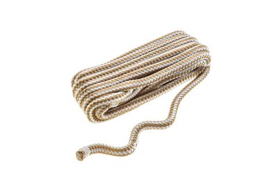Seachoice 40991 Double-Braid Nylon Fender Line 3/8" x 6 ft Gold/White