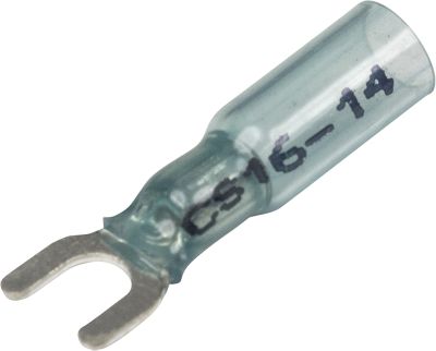 Seachoice 64037  3-To-1 Heat Shrink Spade Terminal - 16-14 Ga., #8 Stud, 25/Bag