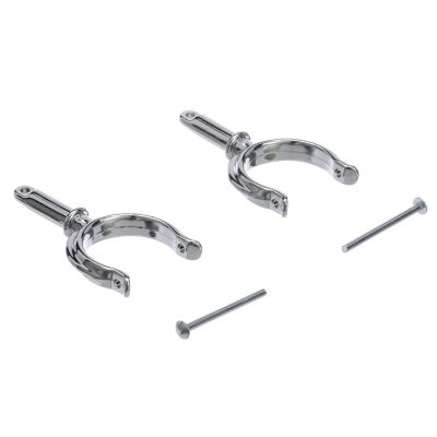 Seachoice 50-70501 Top-Mount Rowlock Horns Set Chrome-Plated Zinc