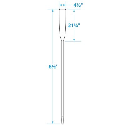 Seachoice 71156 Wood Oar 6.5 Ft New Zealand Pine Comfort Grip
