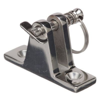 Seachoice 75941 Seachoice Deck Hinge for Bimini Top, Removable Spring Loaded Pin, Stainess Steel