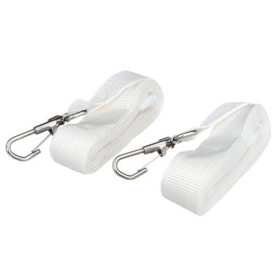 Seachoice 78801 Adjustable Bimini Top Straps with Snap Hooks 96 Inch White