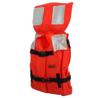 Seachoice 6100-85940-YTH Type I Commercial Offshore Life Jacket Youth Orange