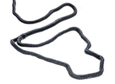 Seachoice 40501 Double-Braid Nylon Dock Line 3/8" x 10' Black with Eye Splice