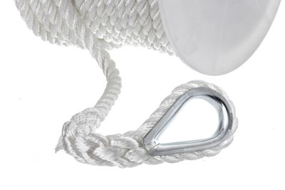 Seachoice 40731 3-Strand Twisted Nylon Anchor Line 1/2 in x 100 ft White