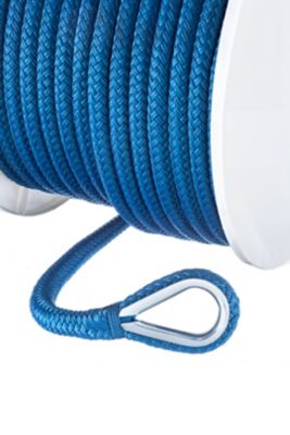 Seachoice 42251 Double-Braid Nylon Anchor Line 1/2" x 150' Blue