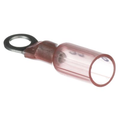 Seachoice 60161 Heat Shrink Ring Terminal #10 Stud 22-18 AWG Red 25-Pack