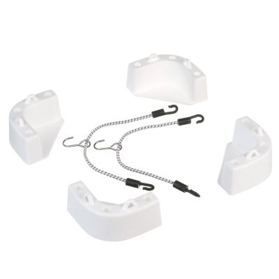 Seachoice 76991 Cooler Mounting Kit with Corner Brackets and Bungee Straps