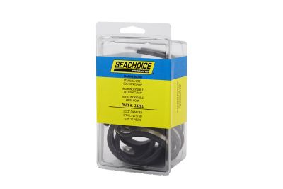 Seachoice 50-23281 Stainless Steel Cable Clamps 1-1/2 Inch EPDM Cushion 10-Pack