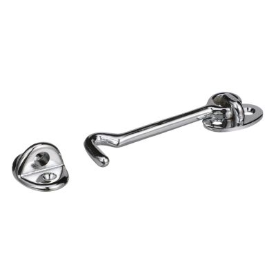 Seachoice 50-36141 Seachoice Chrome-Plated Cast Brass 3 in. Marine Cabin Door Hook w/ #6 Fastener