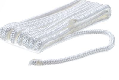 Seachoice 40901 Double-Braid Nylon Fender Line 1/4" x 6 ft White