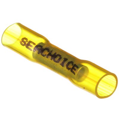 Seachoice 61171 Marine Grade Heat Shrink Butt Connectors 12-10 AWG Yellow 100-Pack