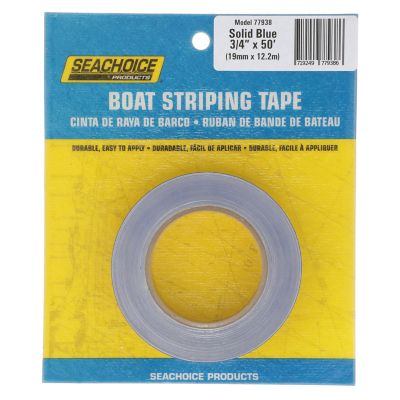 Seachoice 77938 Seachoice Self-Adhesive Boat Striping Tape, 3 Mil Vinyl, 3/4 in. X 50 Ft., Blue